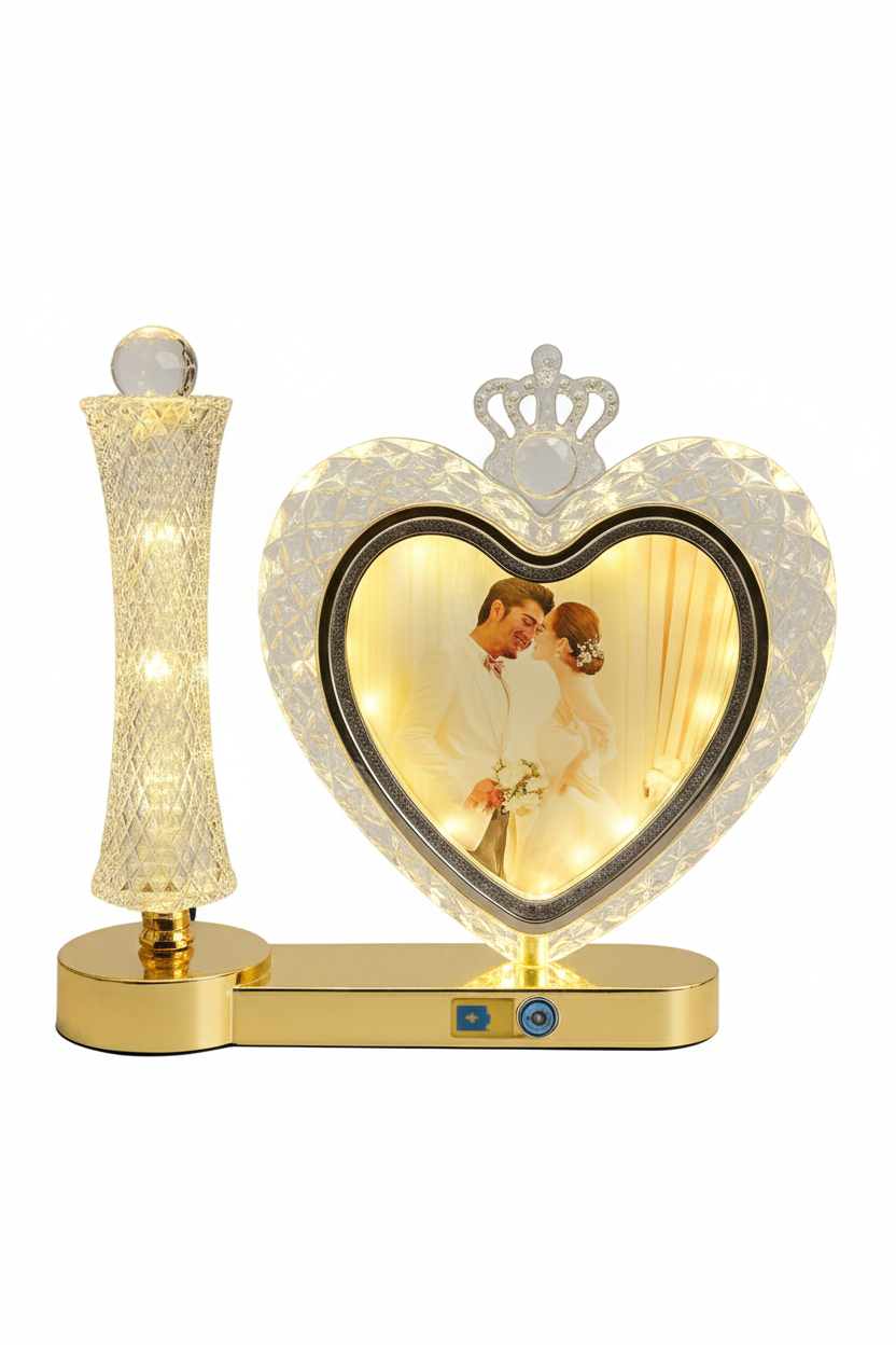 Dual Led Heart Lamp