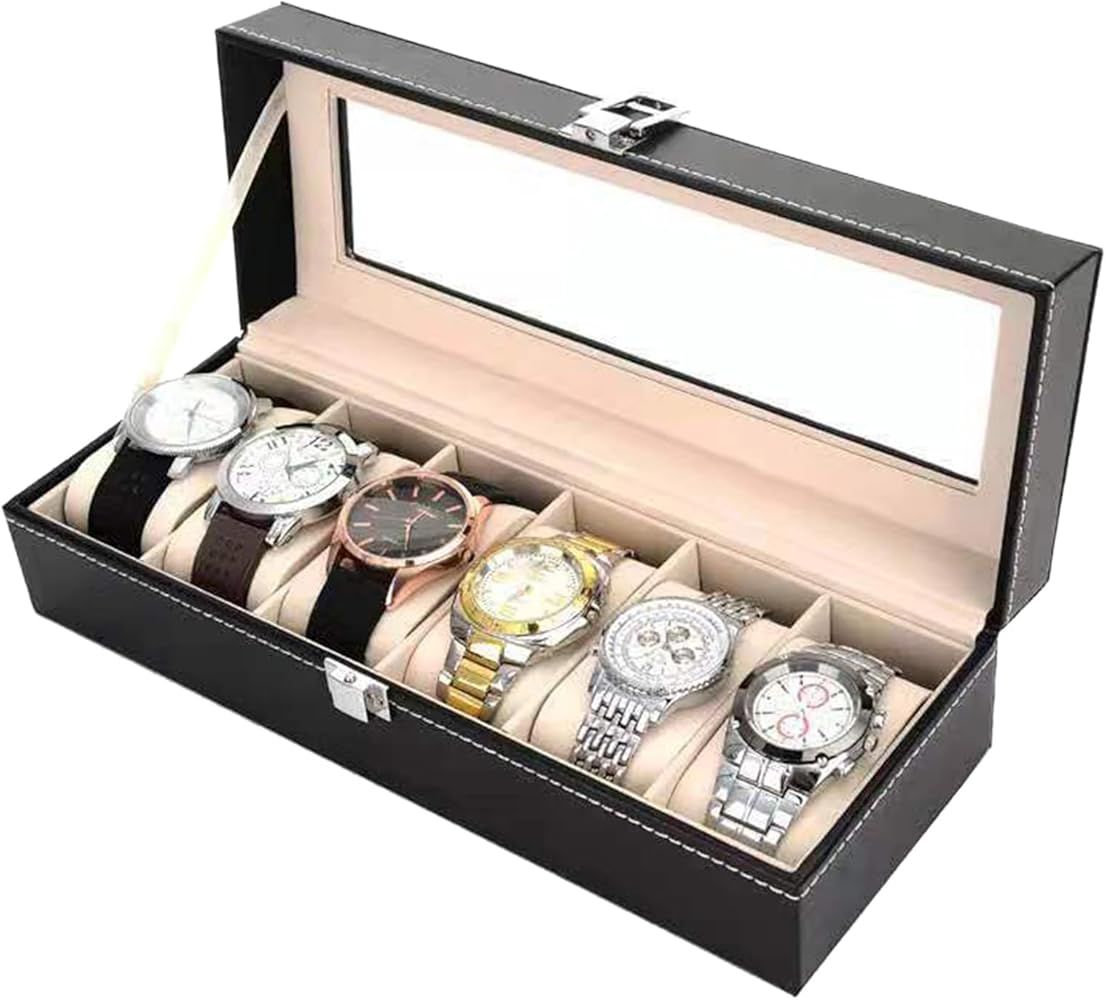 Leather Box Watch Holder Storage Case