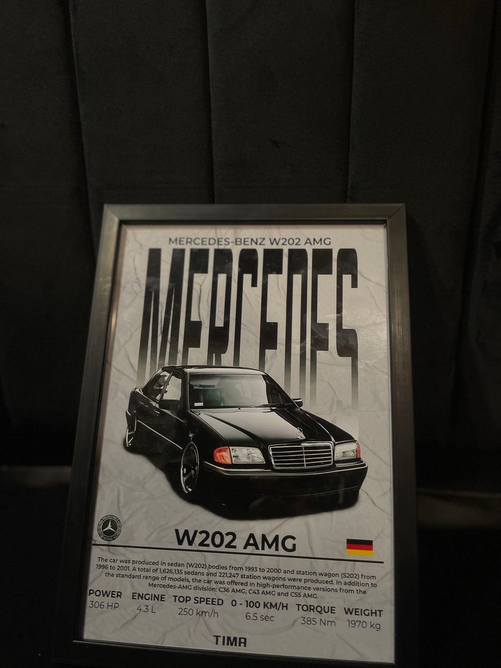 Mercedes-Benz W202 AMG: Heritage Spec Framed Print