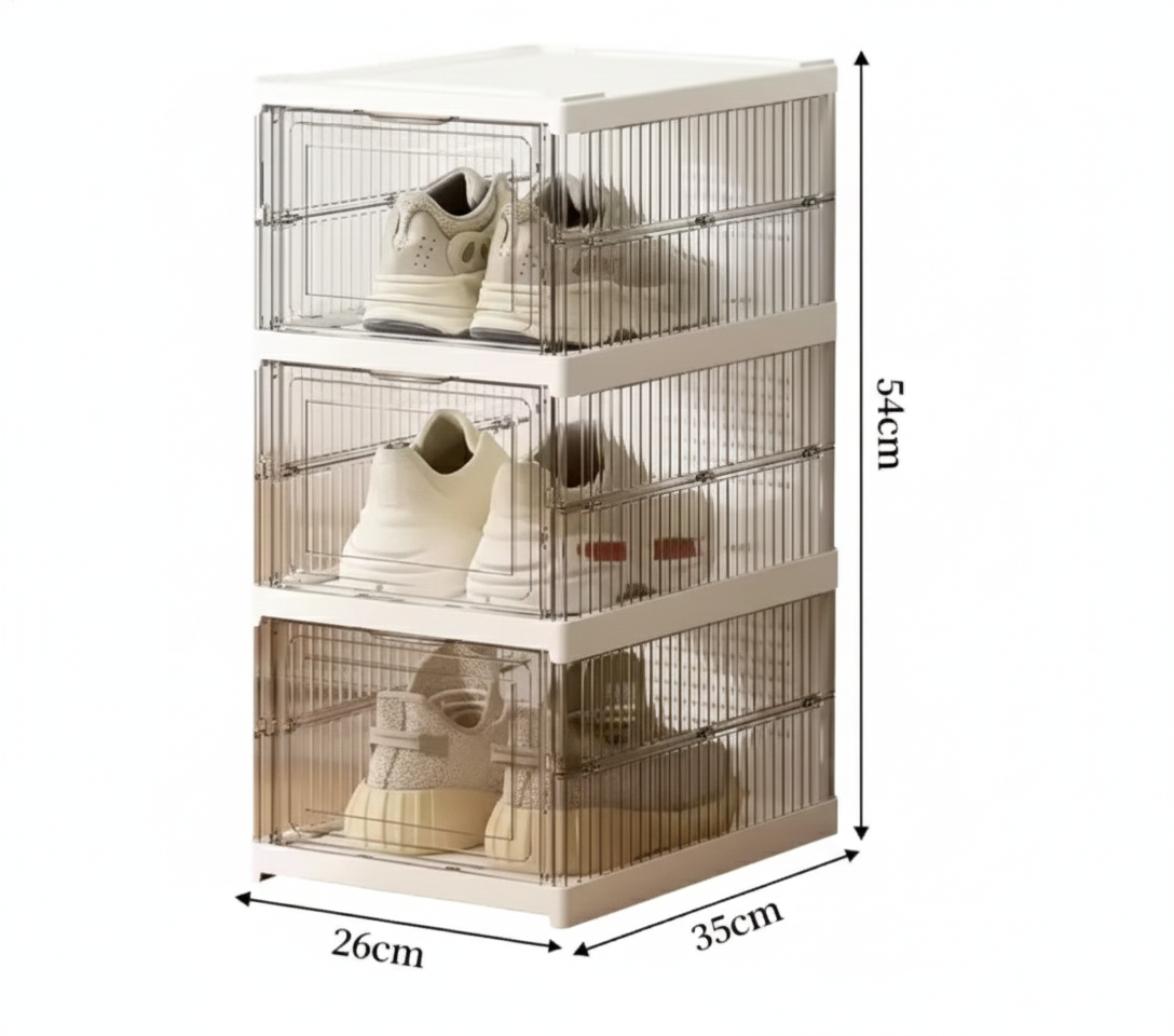 Dustproof 3 Layers Foldable Cabinet Organizer