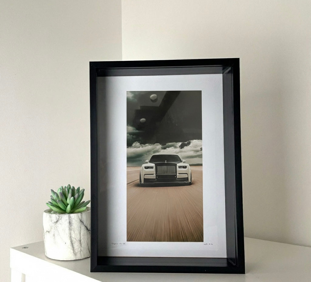 Desert Ghost" Luxury Automotive Framed Print