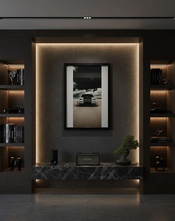 Desert Ghost" Luxury Automotive Framed Print