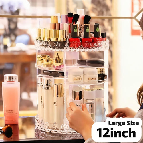 360 Rotating Diamond Shape Jewelry Organizer