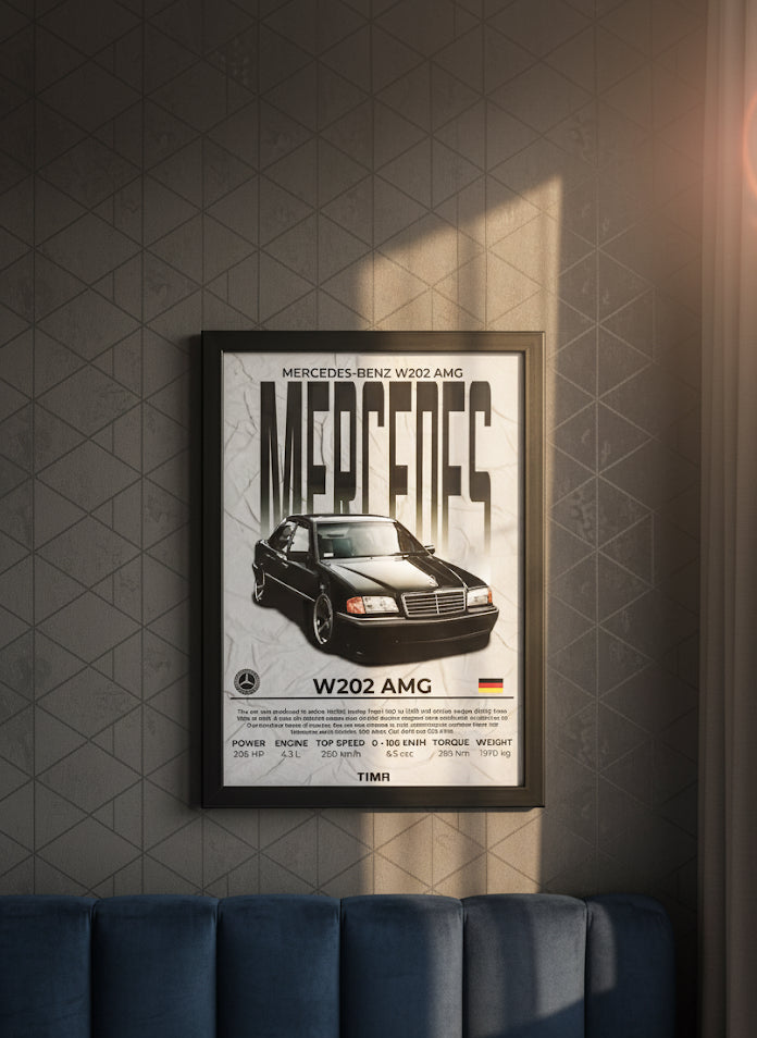 Mercedes-Benz W202 AMG: Heritage Spec Framed Print
