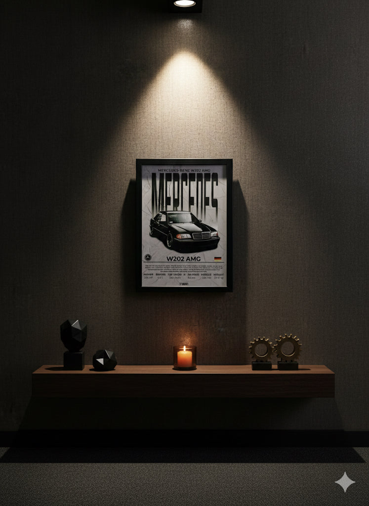 Mercedes-Benz W202 AMG: Heritage Spec Framed Print