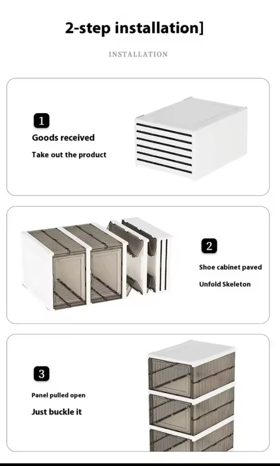 Dustproof 3 Layers Foldable Cabinet Organizer