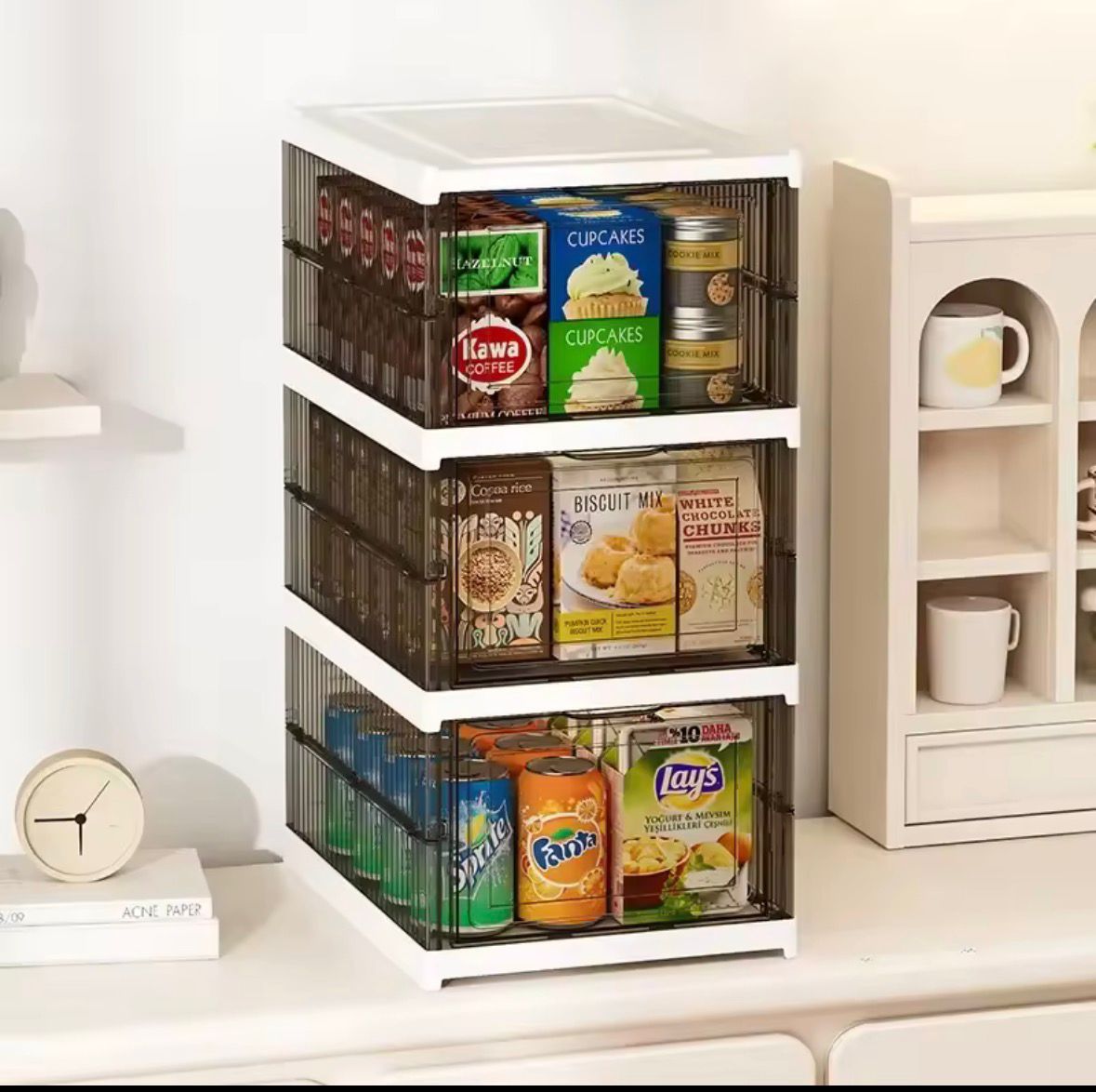 Dustproof 3 Layers Foldable Cabinet Organizer
