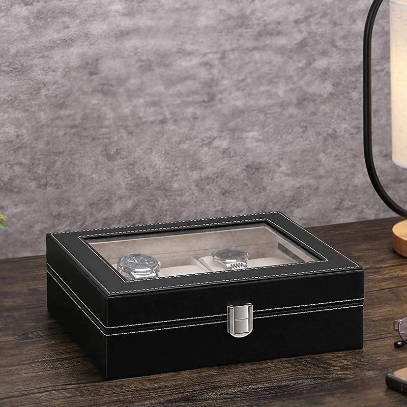 Leather Box Watch Holder Storage Case