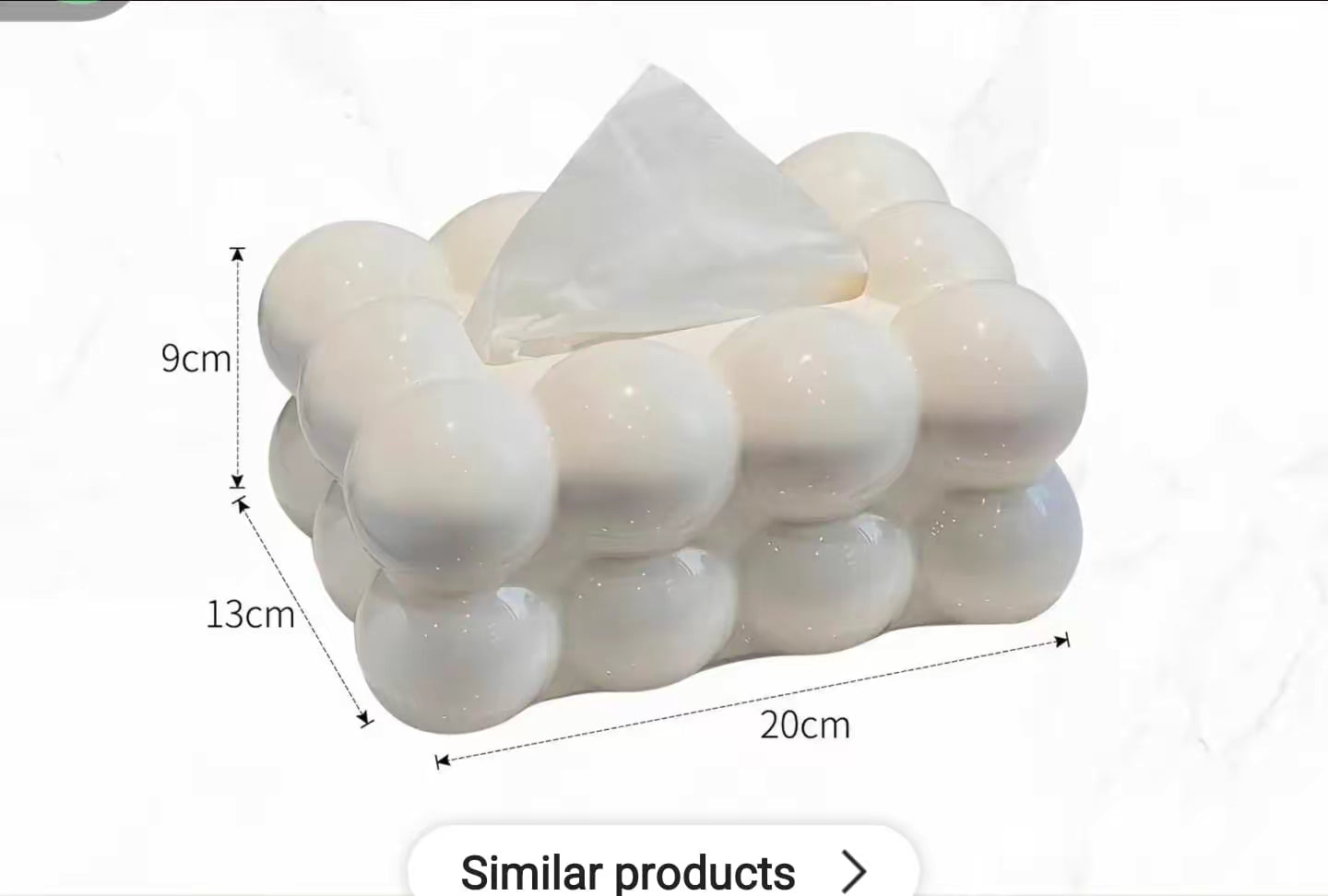 Bubble Bow Tissue Box