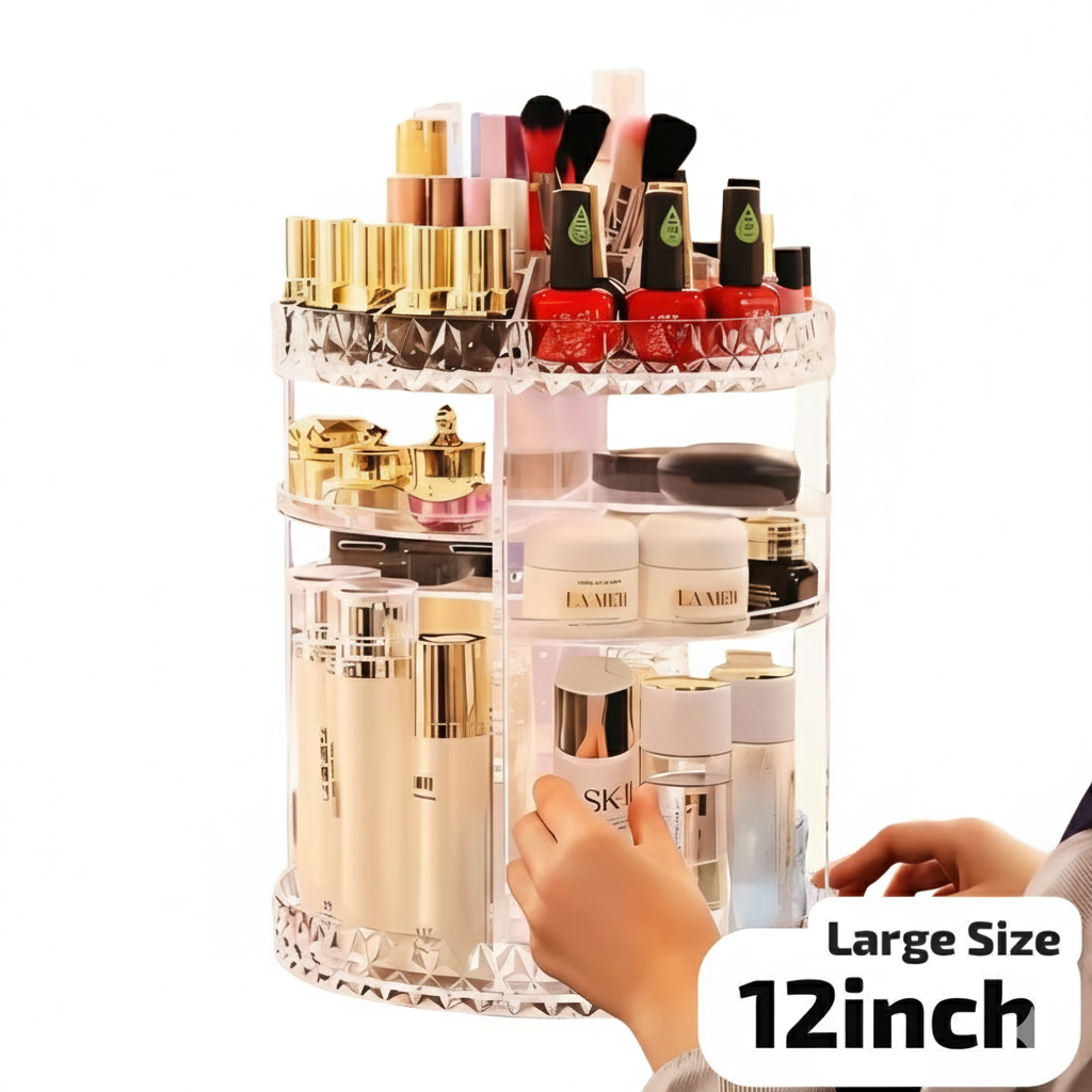 360 Rotating Diamond Shape Jewelry Organizer