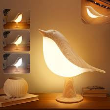 Sparrow Bird Shaped, Rechargeable Bedside Lamp